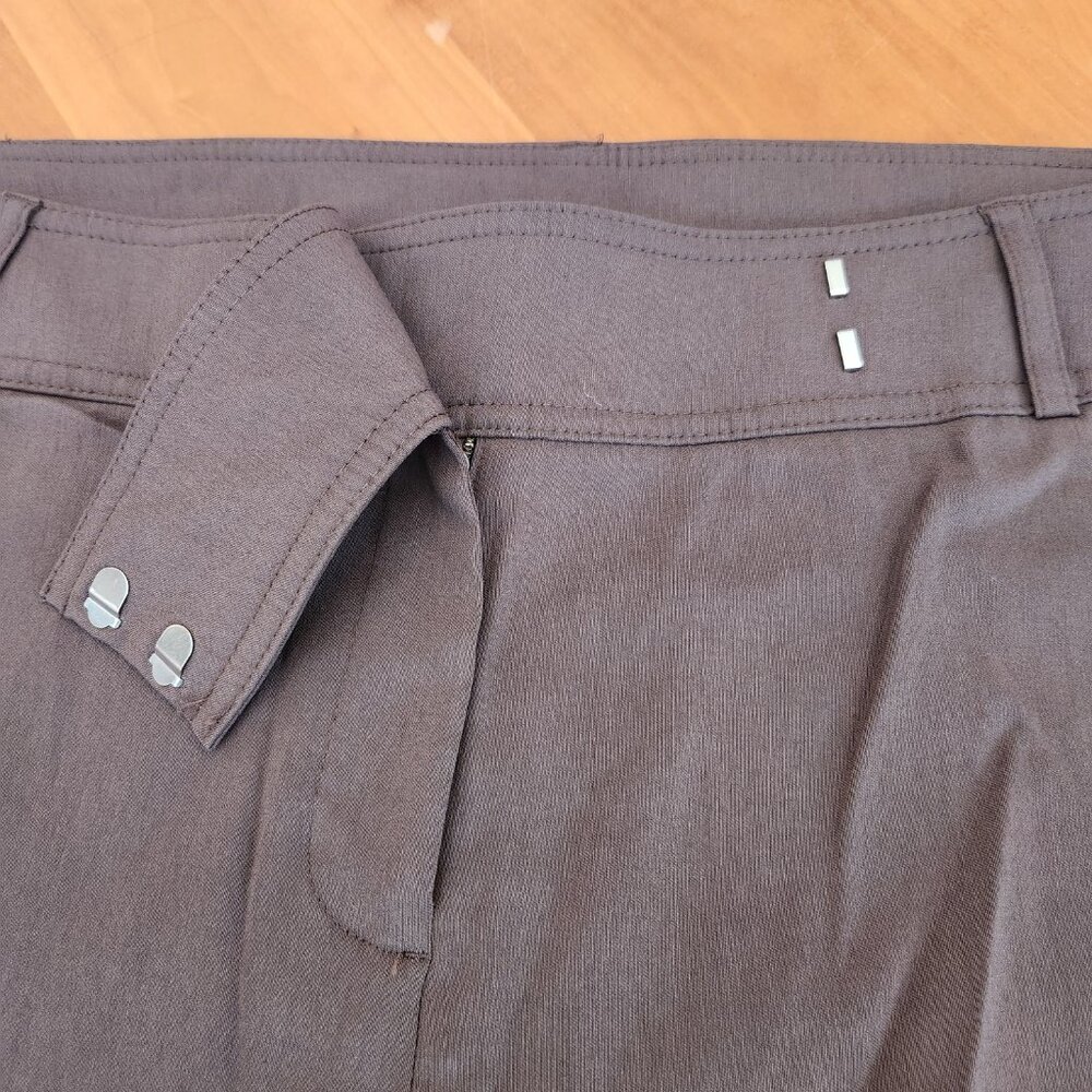 Lane Bryant Chocolate Brown 7/8 Length Cropped Pants Size 20 - Picture 4 of 9